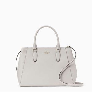 Kate Spade Gray leather Jackson street small shoulder crossbody bag